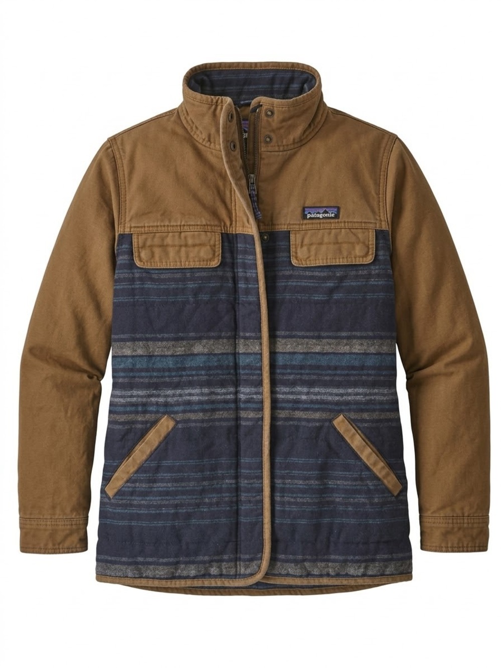 Patagonia Out Yonder Coat XS Recycled Wool Owl Brown Barn Jacket Cabincore